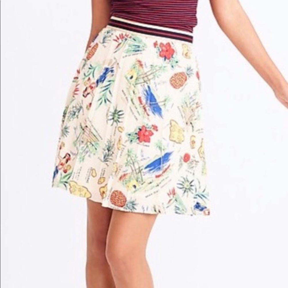 J.Crew Hawaiian Print Skirt